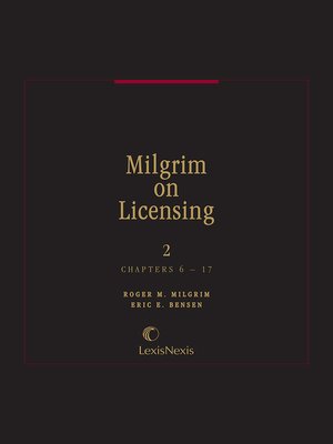 cover image of Milgrim on Licensing